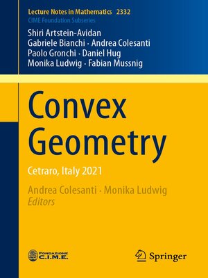 cover image of Convex Geometry